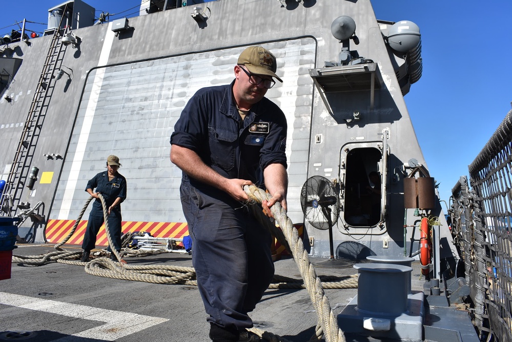 USS Billings Departs Ponce, Puerto Rico