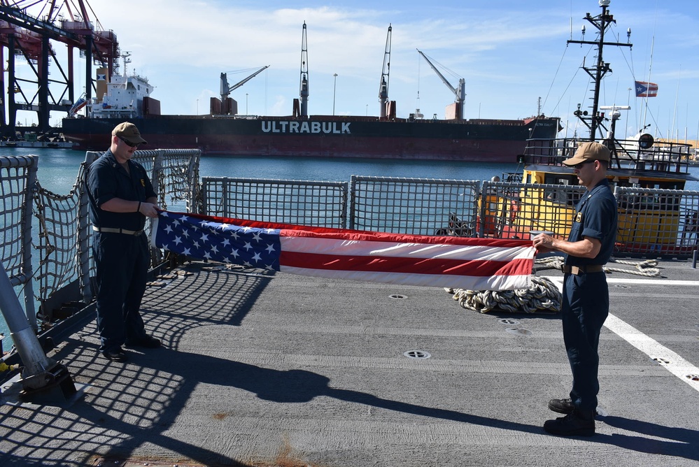 USS Billings Departs Ponce, Puerto Rico