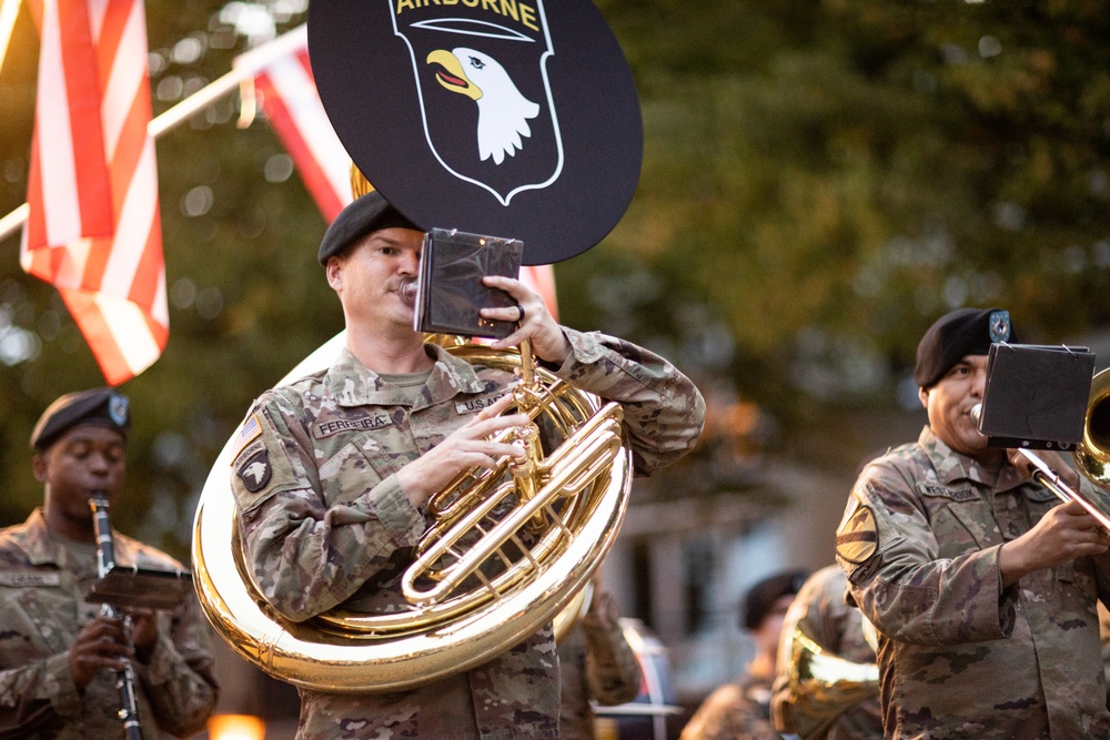 101st Airborne Division Band performs in honor of Operation Market Garden 78