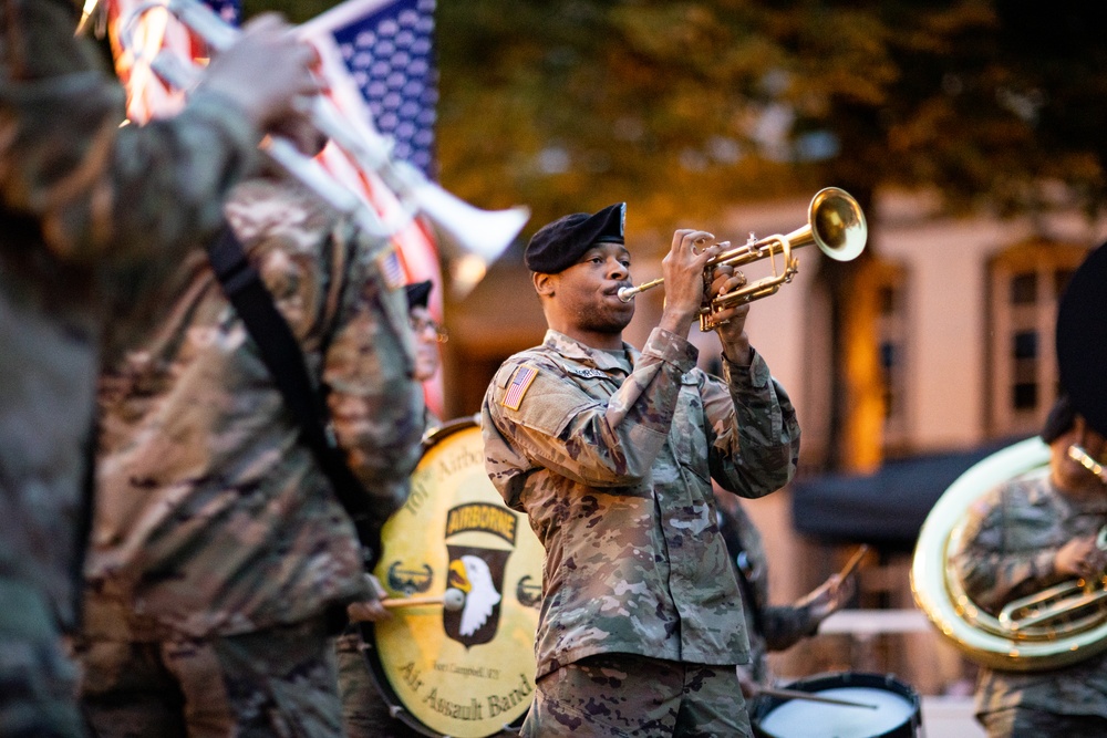 101st Airborne Division Band performs in honor of Operation Market Garden 78