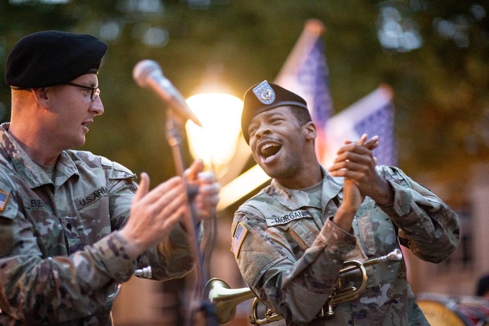 101st Airborne Division Band performs in honor of Operation Market Garden 78