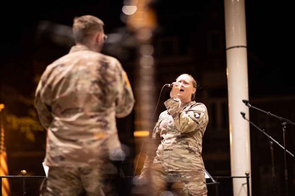 101st Airborne Division Band performs in honor of Operation Market Garden 78