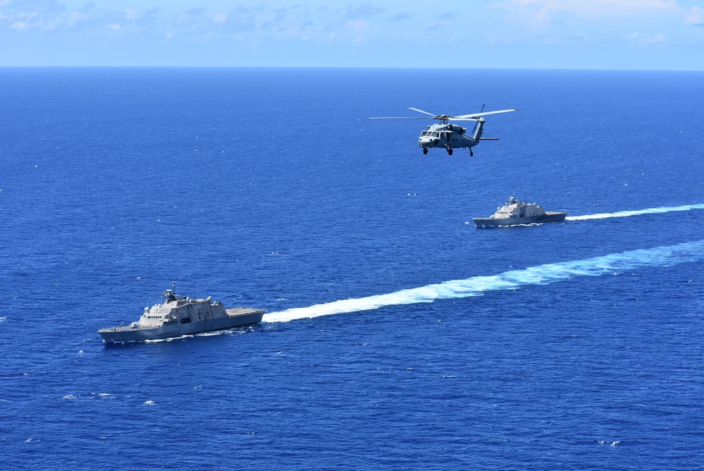 USS Billings and USS Wichita Participate in a Photo Exercise