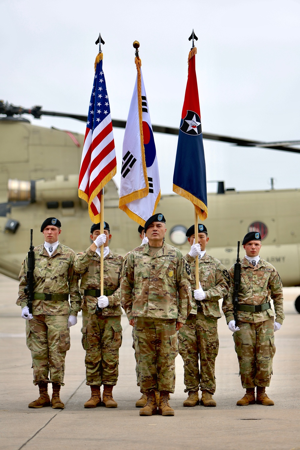 Command Sgt. Maj. Adkins Assumes Responsibility of 2nd Combat Aviation Brigade