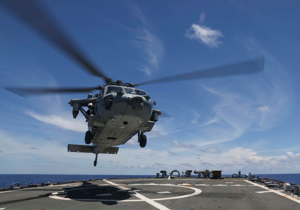 USS Barry (DDG 52) Conducts Flight Operations