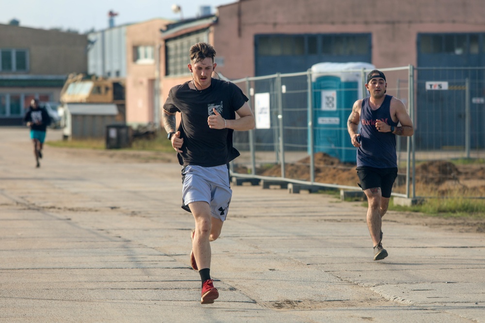 U.S. Army Soldiers Participate in 9/11 Commemoration Run