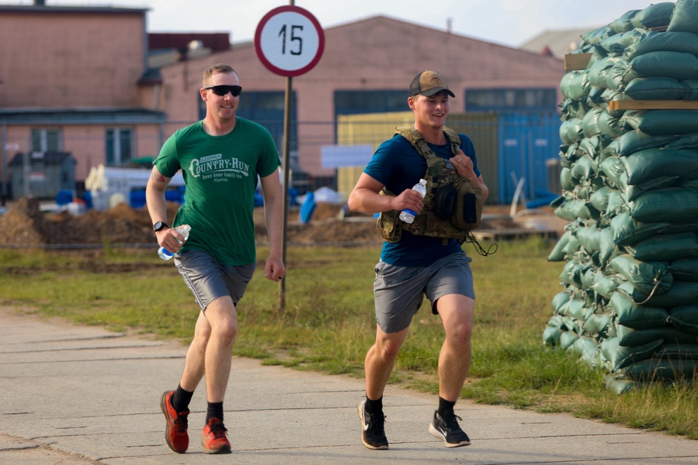 U.S. Army Soldiers Participate in 9/11 Commemoration Run