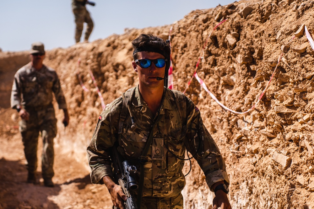 British soldiers conduct terrain reconnaissance