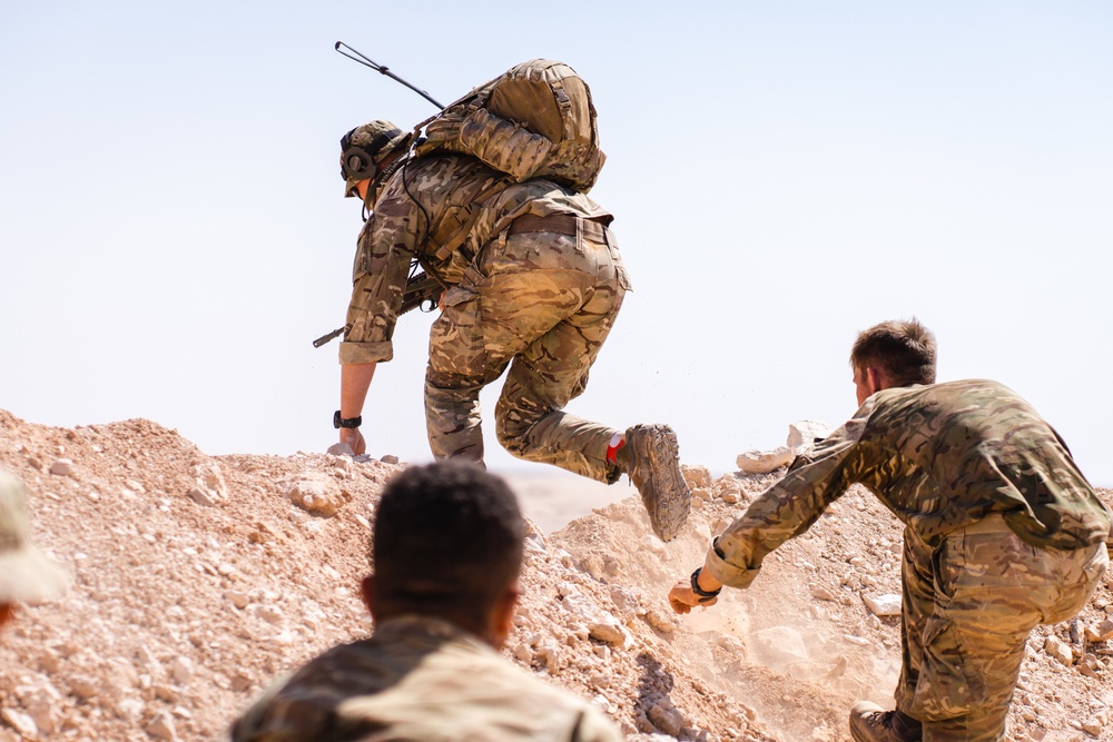 British soldiers conduct terrain reconnaissance