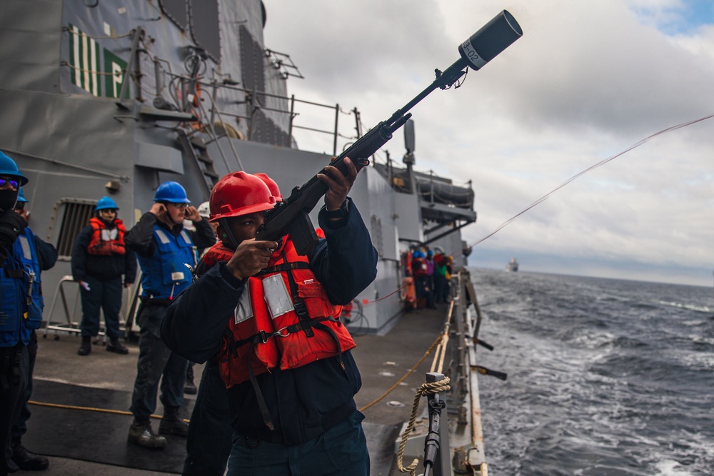 USS Paul Ignatius (DDG 117) Conducts RAS with USNS William Mclean (T-AKE 12)