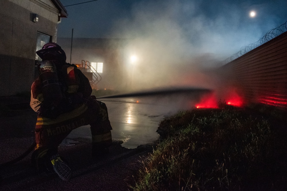 Osan turns up the heat during fire training