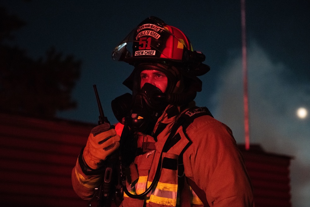 Osan turns up the heat during fire training