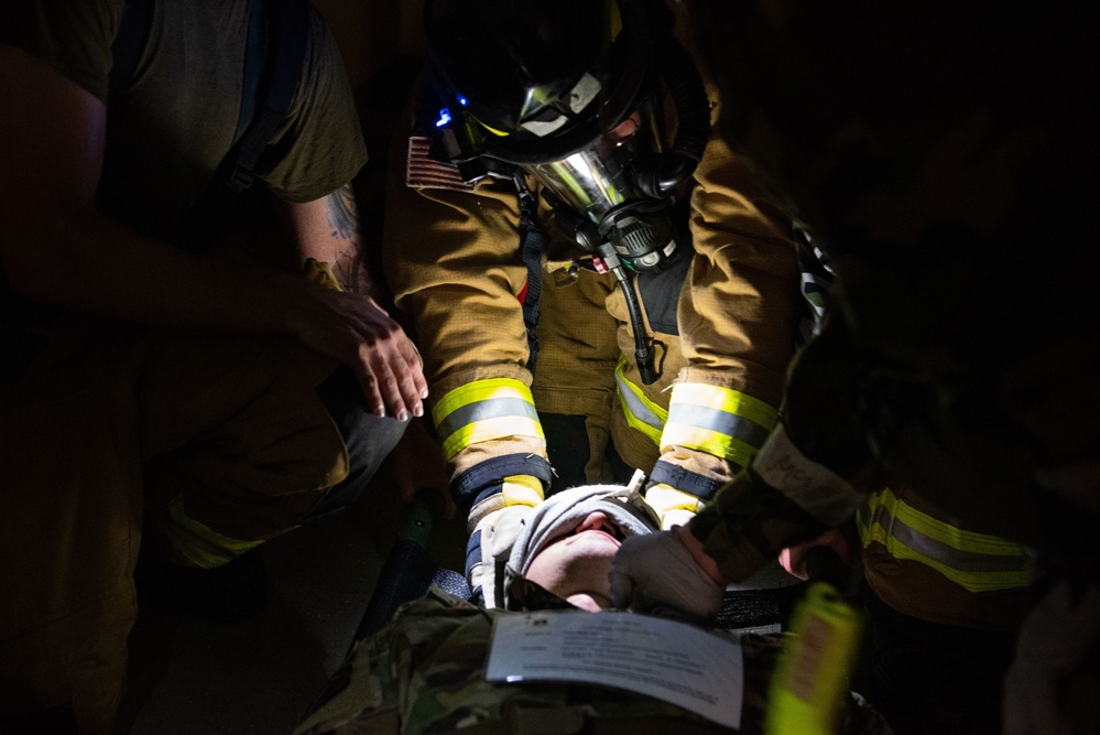 Osan turns up the heat during fire training