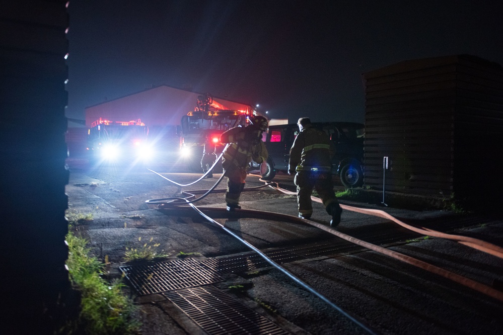 Osan turns up the heat during fire training