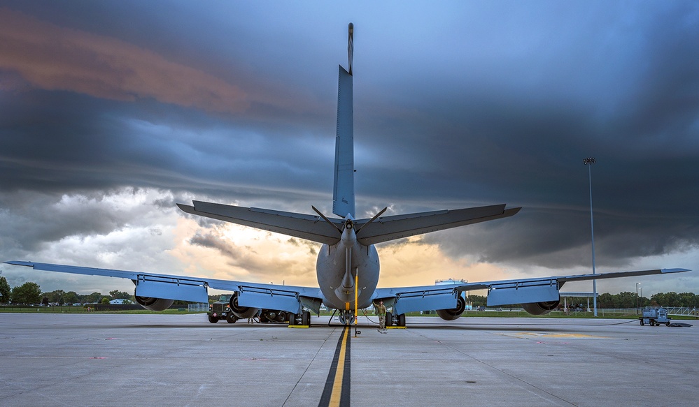 KC-135 operations at Selfridge