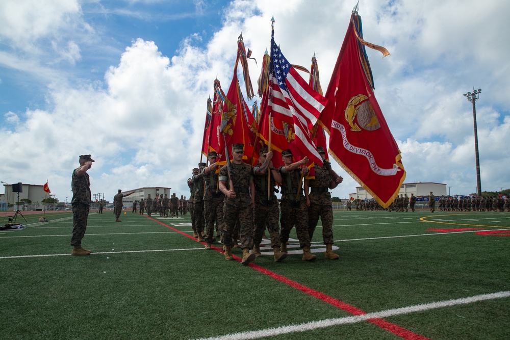 3d Marine Division 80th Anniversary Battle Colors Rededication Ceremony Rehearsal