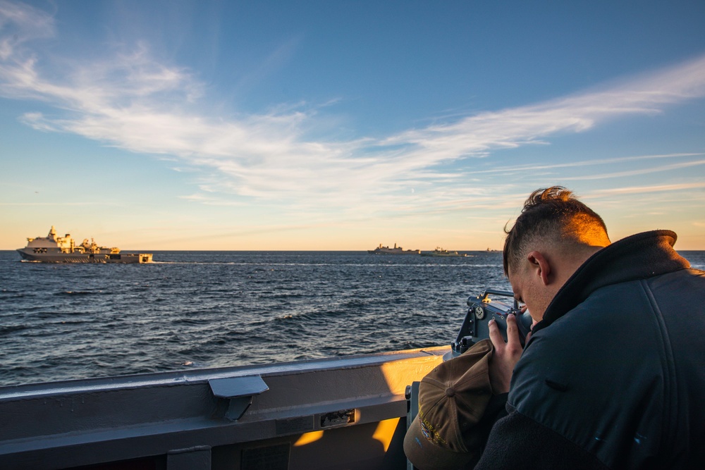 USS Paul Ignatius (DDG 117) Conducts Maneuvering Exercise with Partner and Allied Ships in Baltic Sea