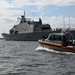 Coast Guard crews escort ships out of Baltimore Harbor during Fleet Week 2022