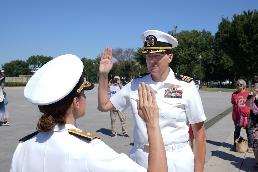 CEC Officer Juliana Strieter is promoted to Captain in Washington D.C.
