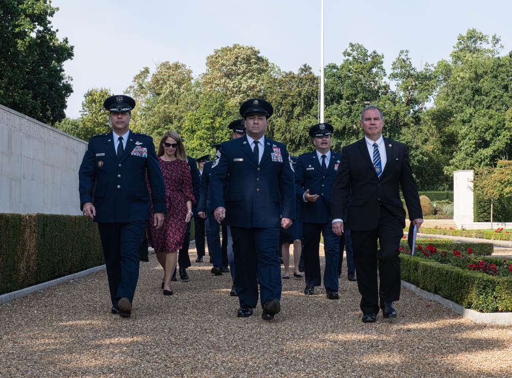 Maj. Gen. Andrew Gebara visits Cambridge American Cemetery