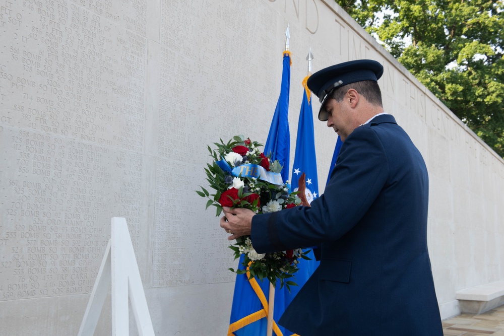 Maj. Gen. Andrew Gebara visits Cambridge American Cemetery