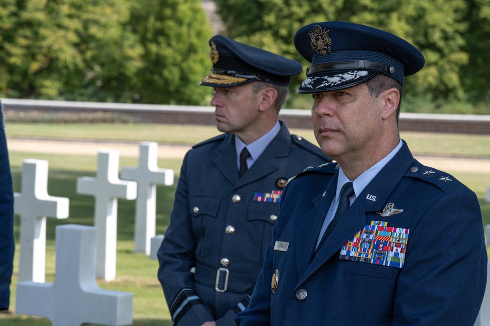 Maj. Gen. Andrew Gebara visits Cambridge American Cemetery