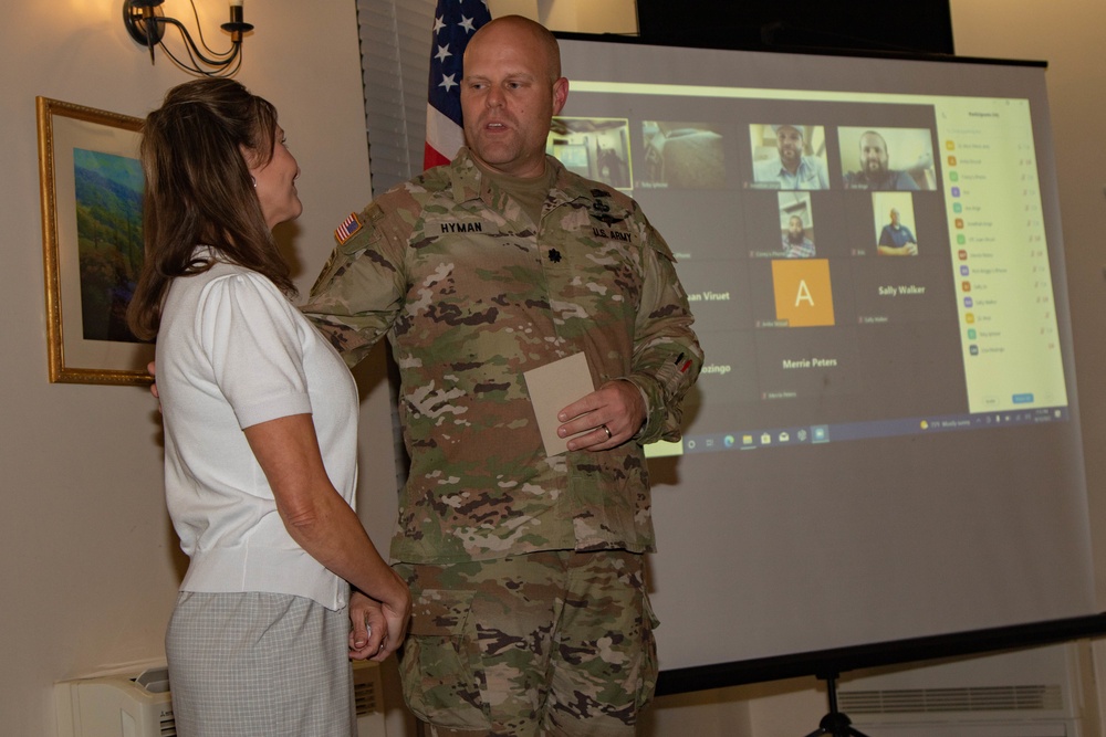 XVIII Airborne Corps Soldiers celebrate promotion overseas