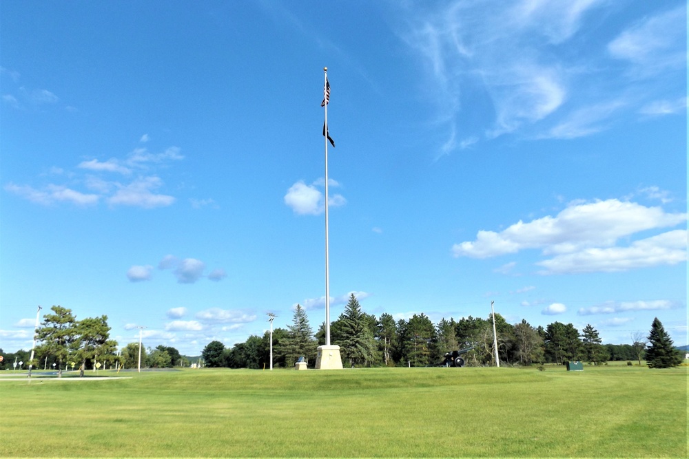 American Flag and Fort McCoy