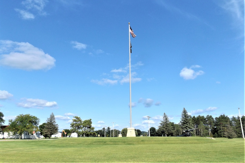 American Flag and Fort McCoy