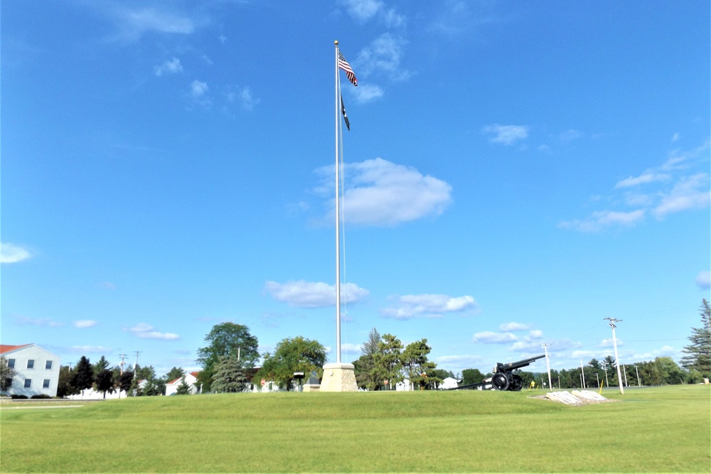 American Flag and Fort McCoy