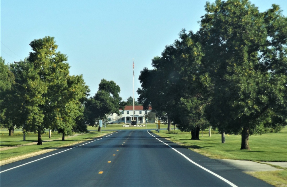 American Flag and Fort McCoy