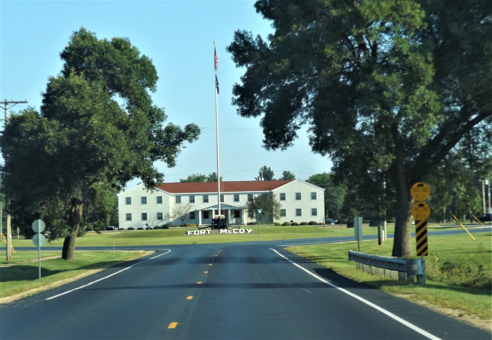 American Flag and Fort McCoy