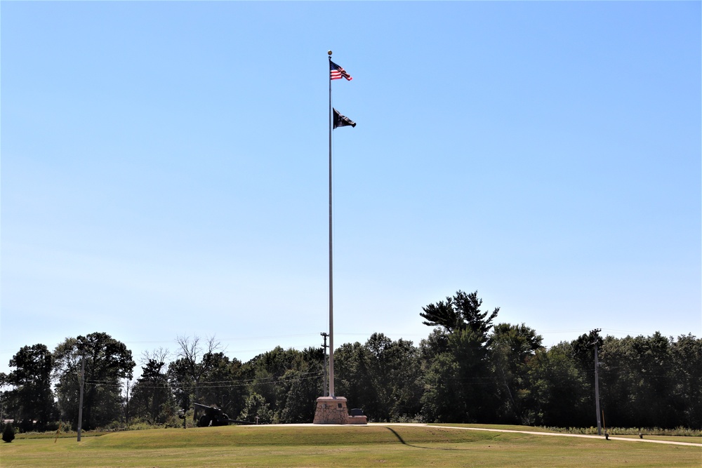 American Flag and Fort McCoy