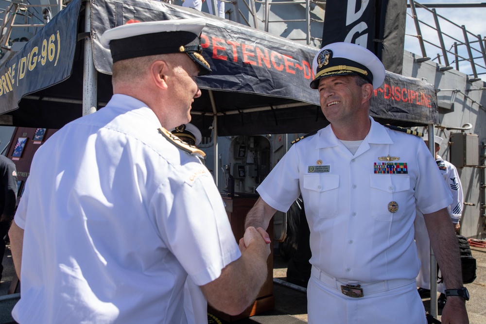 Bainbridge was deployed as part of the Harry S. Truman Carrier Strike Group in support of theater security cooperation efforts and to defend U.S. allied and partner interests.