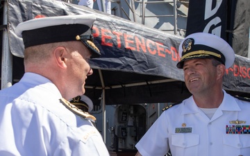 Bainbridge was deployed as part of the Harry S. Truman Carrier Strike Group in support of theater security cooperation efforts and to defend U.S. allied and partner interests.