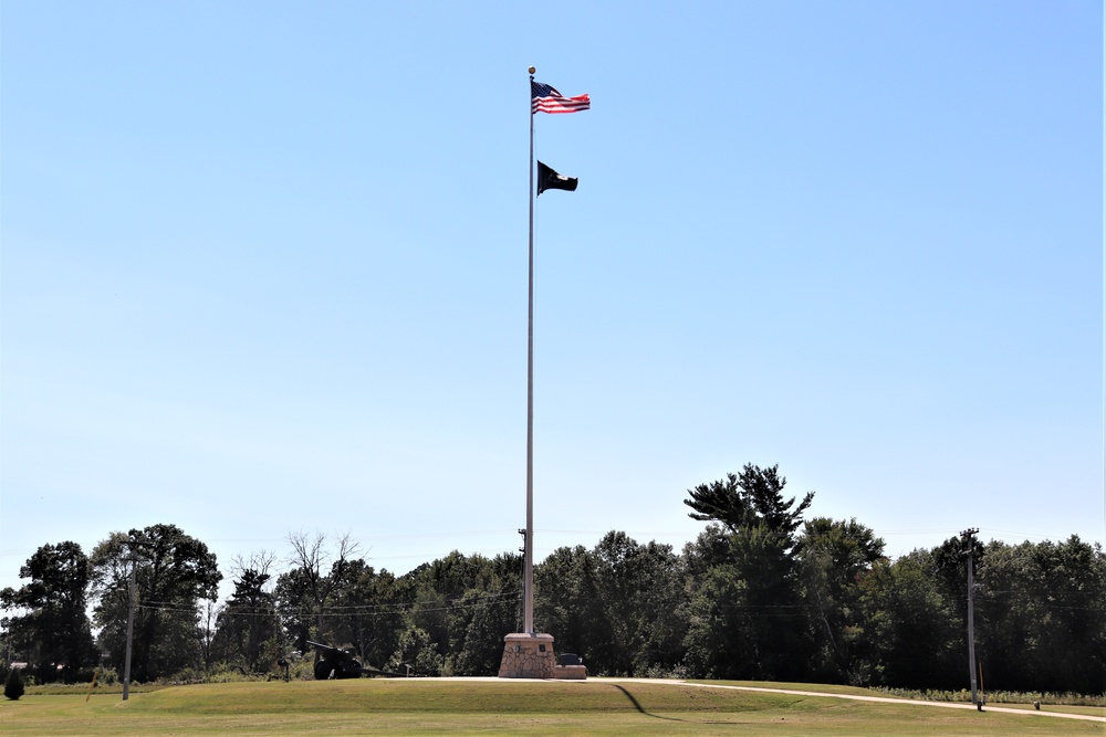 American Flag and Fort McCoy