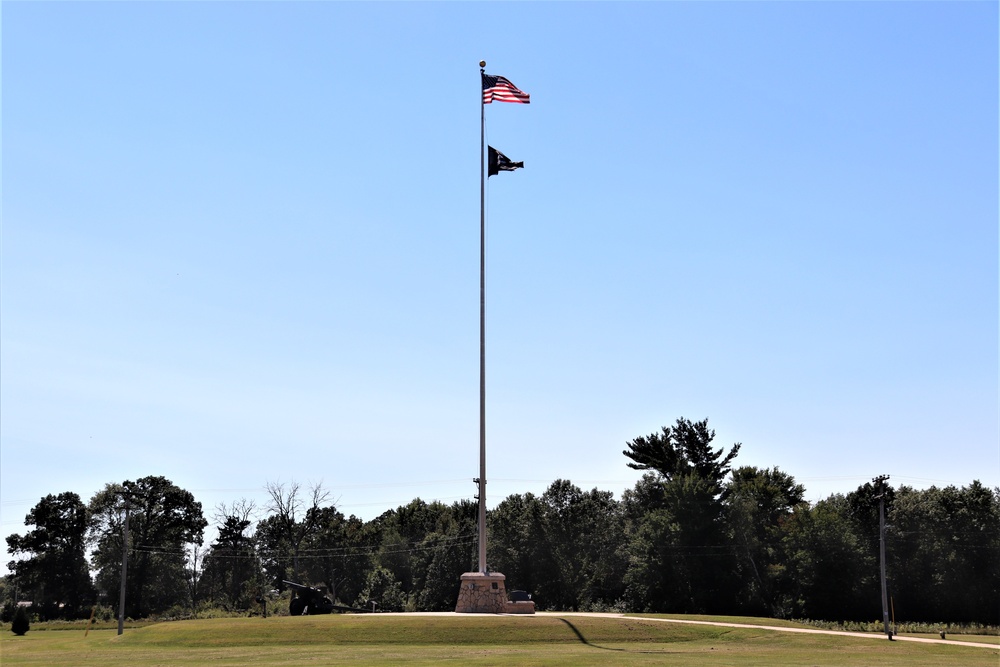 American Flag and Fort McCoy