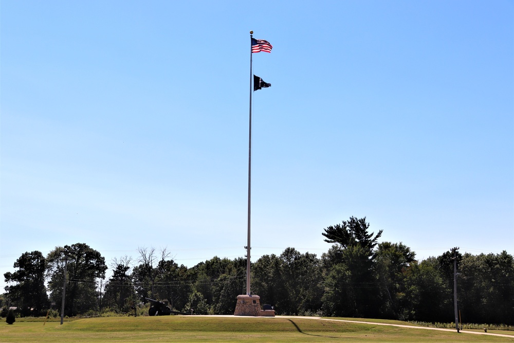 American Flag and Fort McCoy