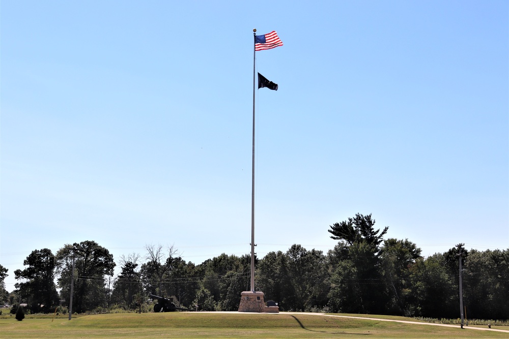 American Flag and Fort McCoy