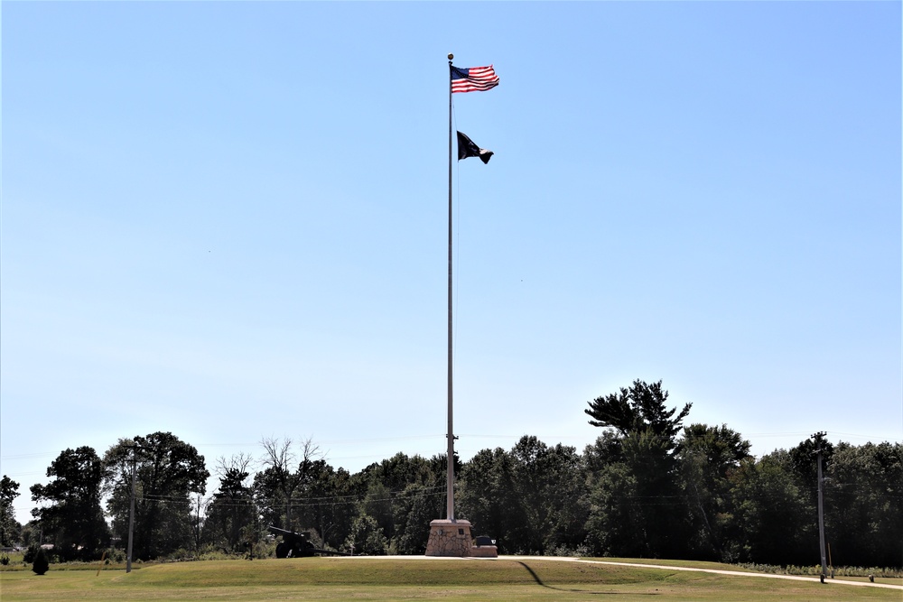 American Flag and Fort McCoy