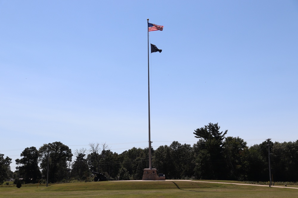 American Flag and Fort McCoy