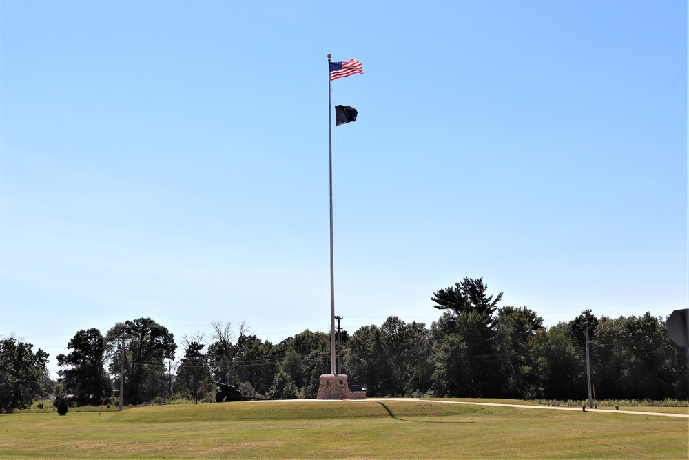 American Flag and Fort McCoy