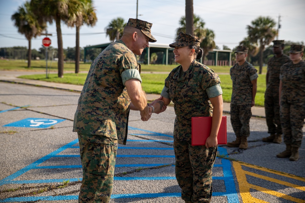 Cpl. Isabelle M. Anaya's reenlistment ceremony