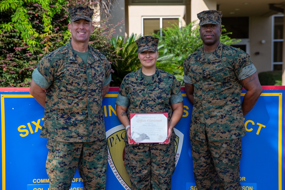 Cpl. Isabelle M. Anaya's reenlistment ceremony