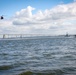 Uruguayan Navy vessel sail away event near Bay Bridge in Annapolis, MD