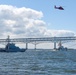 Uruguayan Navy vessel sail away event near Bay Bridge in Annapolis, MD