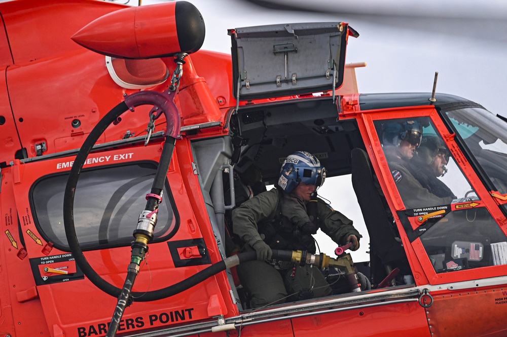 Coast Guard Cutter Midgett (WMSL 757) conducts flight operations during Western Pacific 2022 patrol