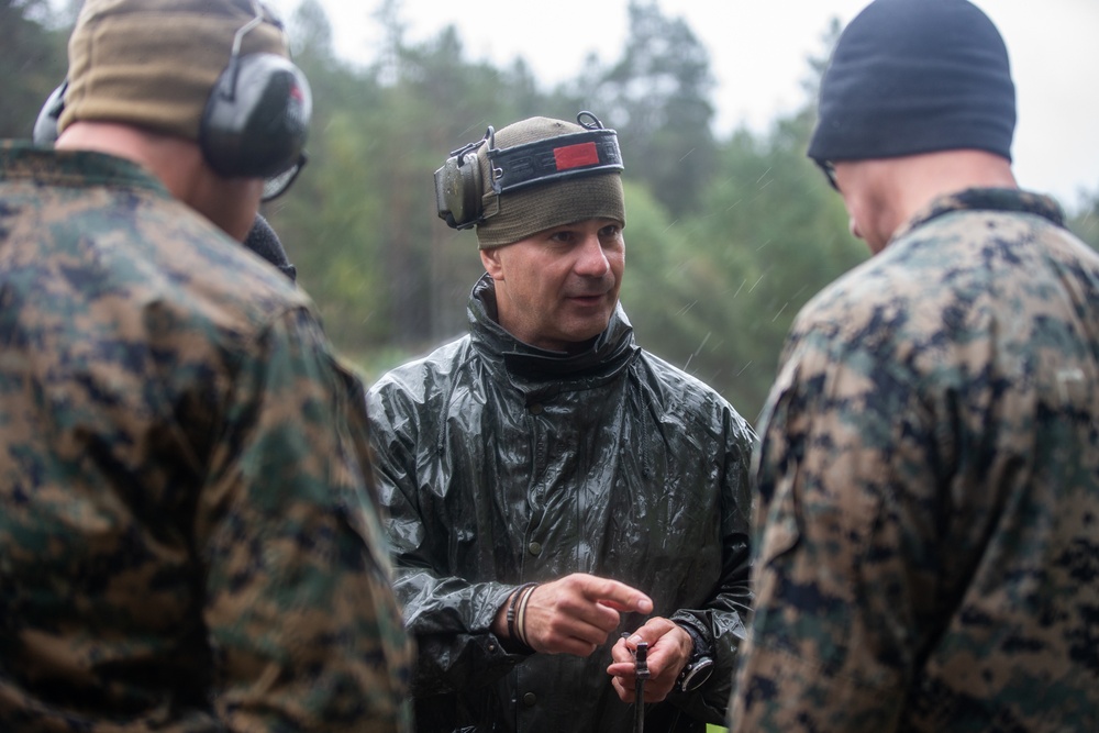 U.S. and Swedish Marines Perform Explosive Training