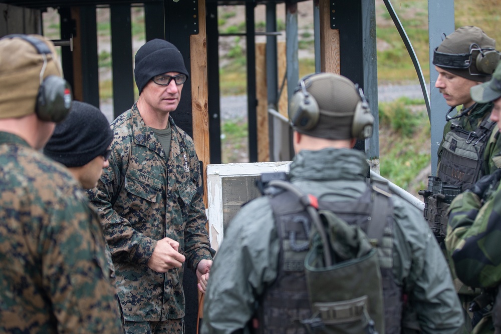 U.S. and Swedish Marines Perform Explosive Training