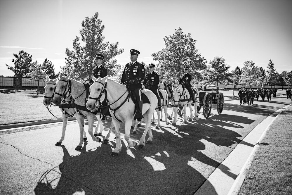 Military Funeral Honors with Funeral Escort were Conducted for Twin Brothers U.S. Air Force Maj. Gen. Cuthbert Pattillo and Lt. Gen. Charles Pattillo in Section 75